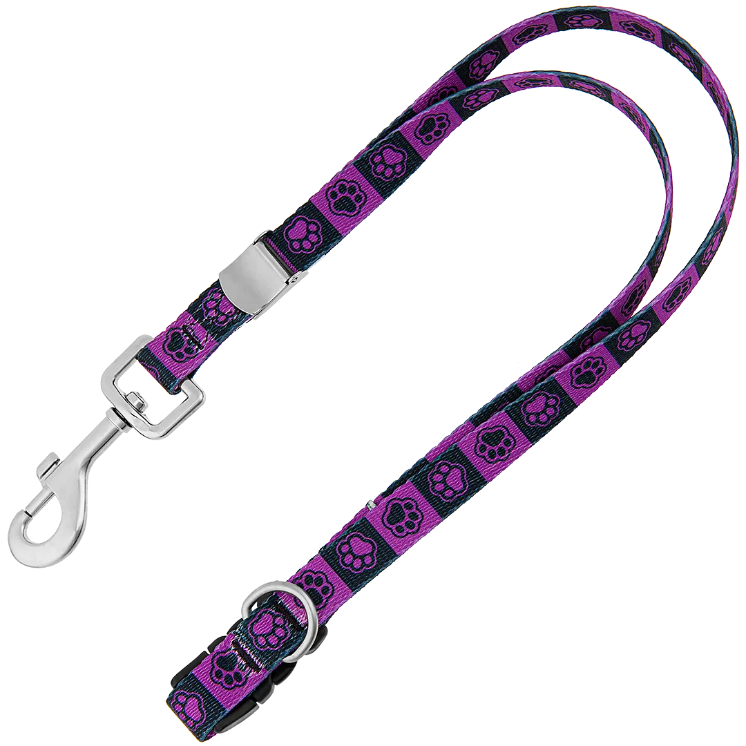 20" Polyester Loop Purple Checkers by Groom Loop