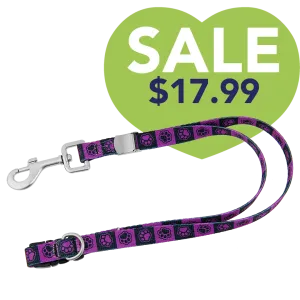 20" Polyester Loop Purple Checkers by Groom Loop