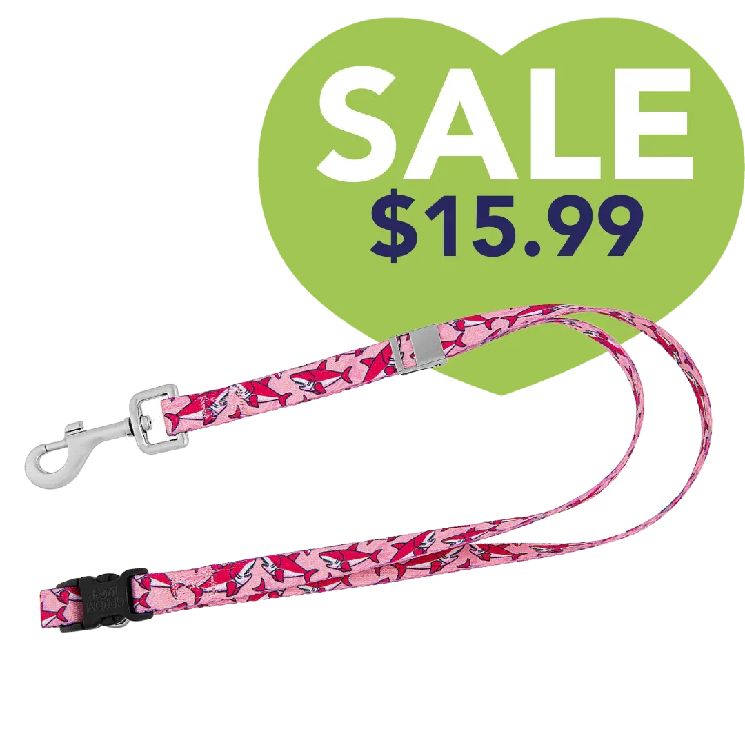 24" Polyester Loop Pink Sharks by Groom Loop