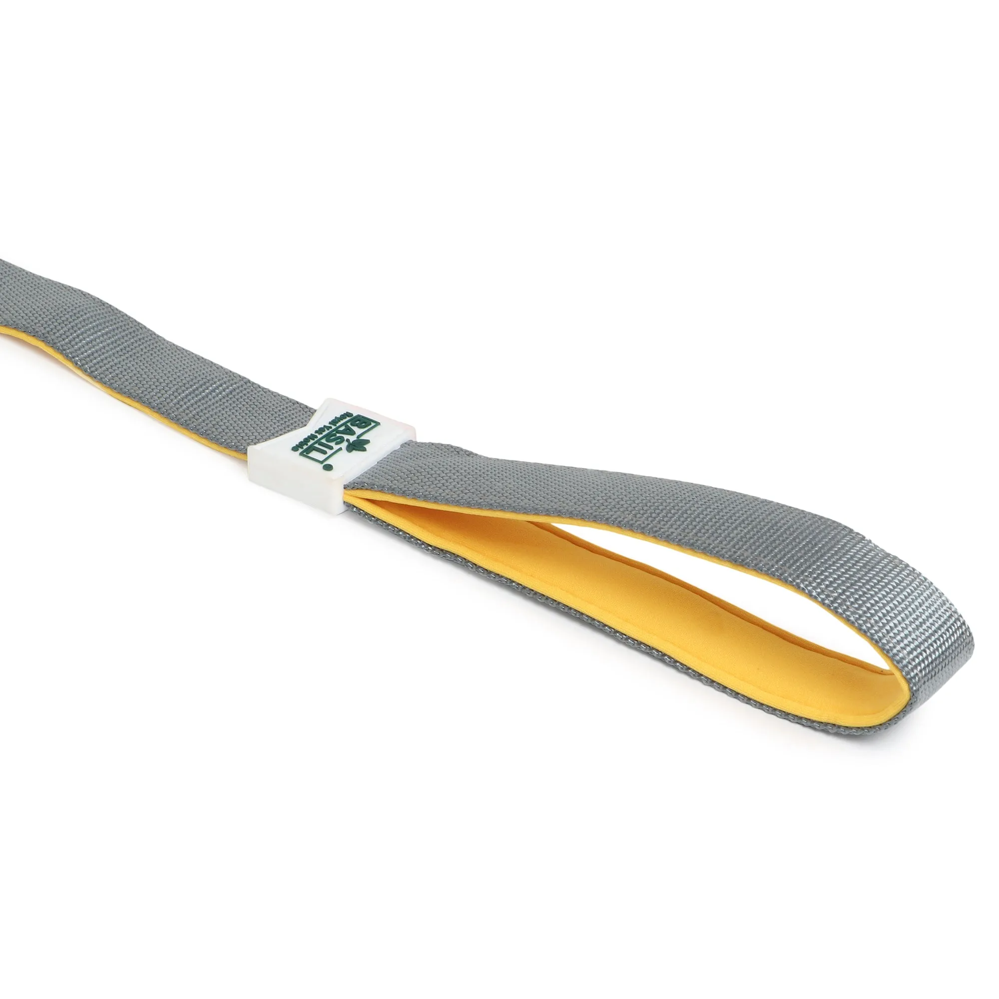 Basil Padded Dog Leash – Grey, Soft Handle with Comfortable Grip for Walking and Training Dogs of All Sizes