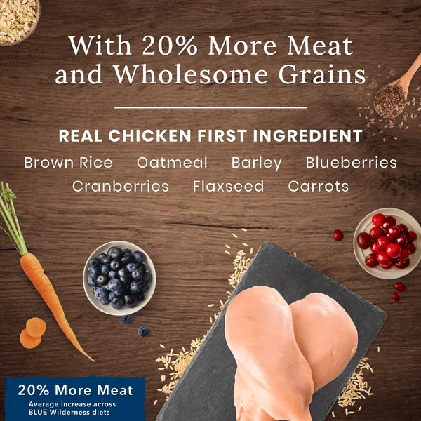 BLUE Wilderness Small Breed Chicken Recipe with Grains Dry Dog Food