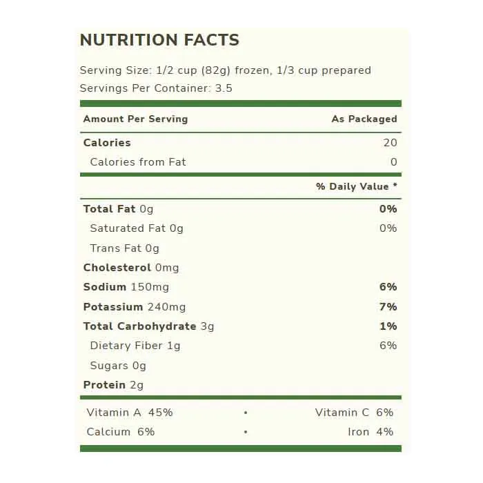 Cascadian Farm - Frozen Cut Spinach, 10oz | Pack of 12
