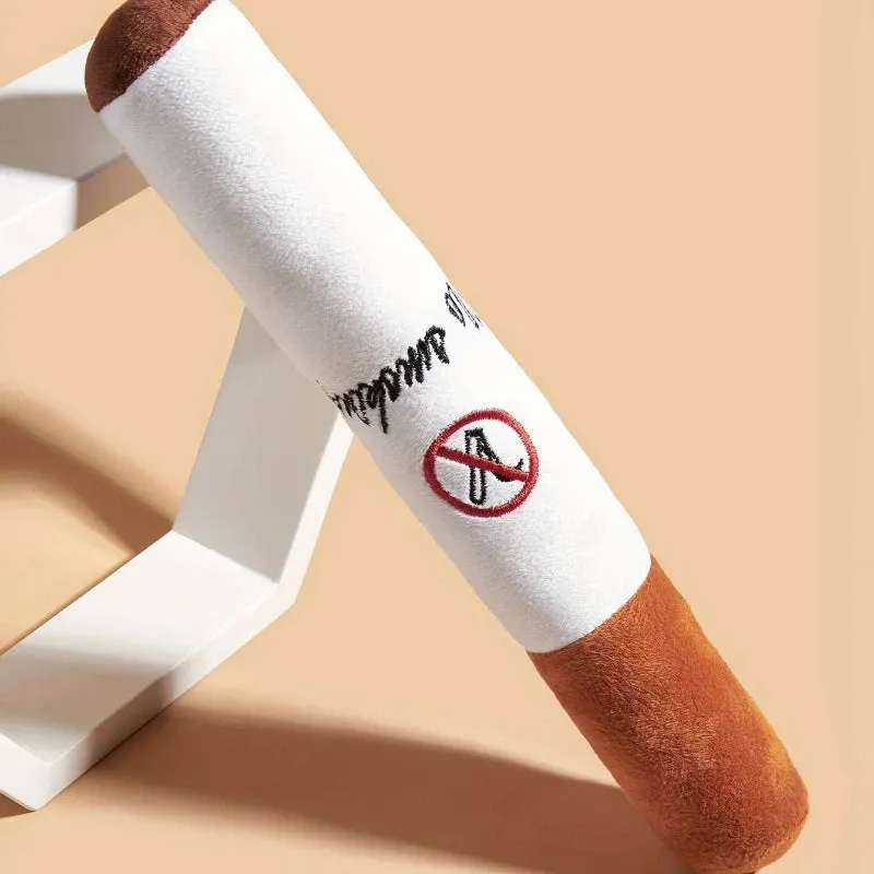 Cigarette-Shaped Plush Toy – Fun Companion for Dogs and Cats