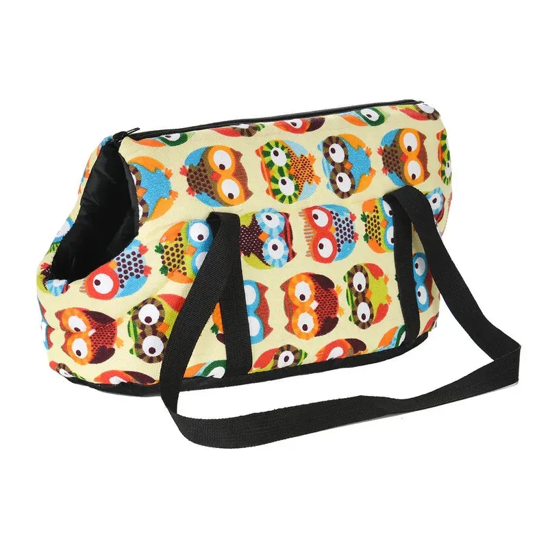 Cozy and Classic Pet Carrier: Stylish Outdoor Travel Backpack for Small Dogs, Cats, and Puppies - Perfect for Chihuahuas, Pugs, and On-the-Go Pet Adventures