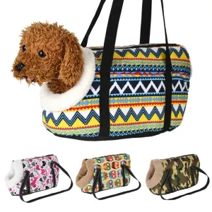 Cozy and Classic Pet Carrier: Stylish Outdoor Travel Backpack for Small Dogs, Cats, and Puppies - Perfect for Chihuahuas, Pugs, and On-the-Go Pet Adventures