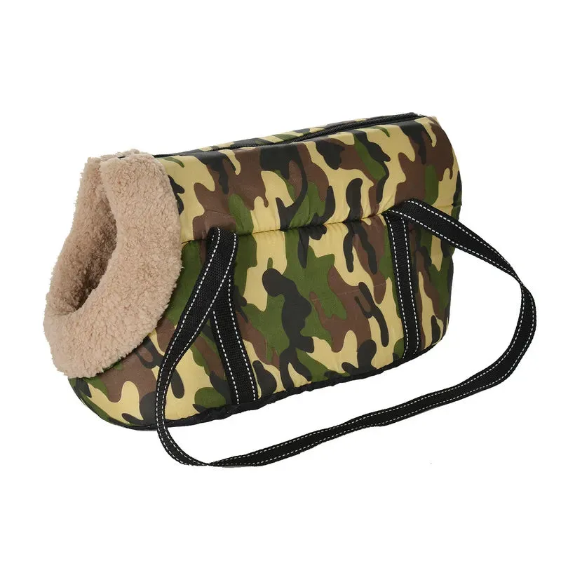 Cozy and Classic Pet Carrier: Stylish Outdoor Travel Backpack for Small Dogs, Cats, and Puppies - Perfect for Chihuahuas, Pugs, and On-the-Go Pet Adventures