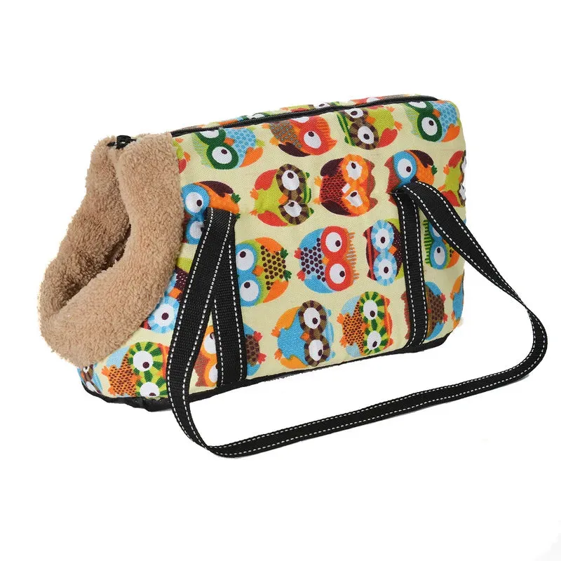 Cozy and Classic Pet Carrier: Stylish Outdoor Travel Backpack for Small Dogs, Cats, and Puppies - Perfect for Chihuahuas, Pugs, and On-the-Go Pet Adventures