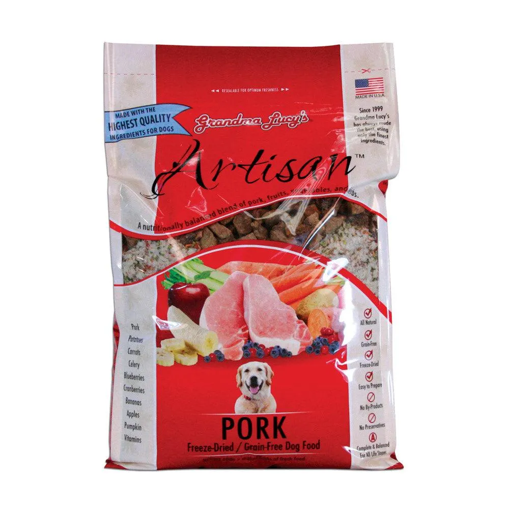 Grandma Lucy's Artisan Freeze Dried Grain Free Pork Recipe Dog Food