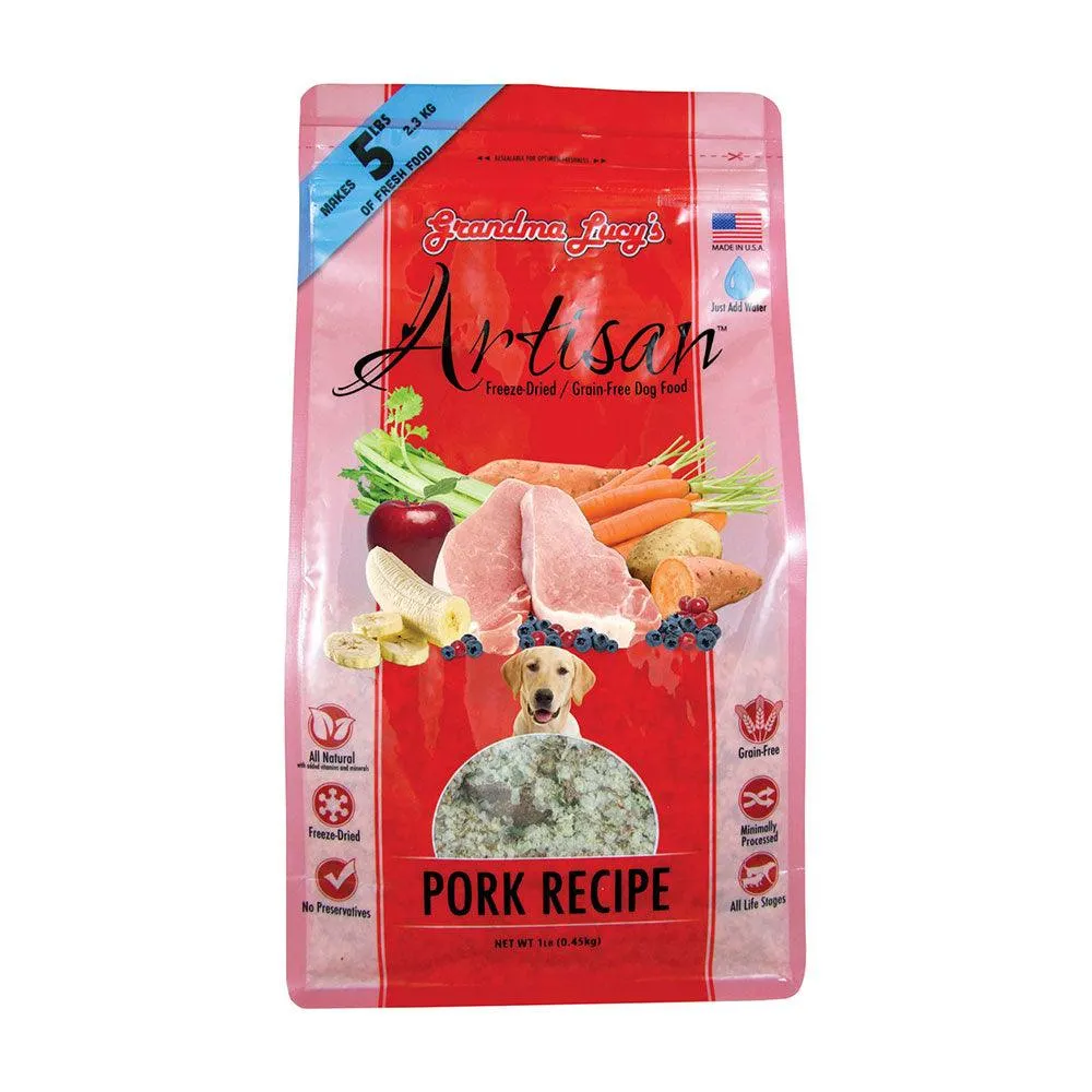 Grandma Lucy's Artisan Freeze Dried Grain Free Pork Recipe Dog Food