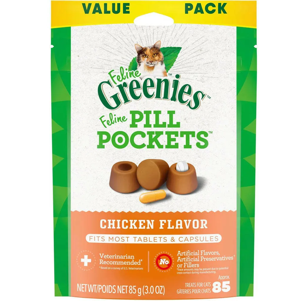 Greenies Feline Pill Pockets Chicken Flavor