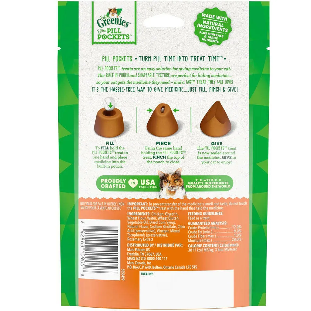 Greenies Feline Pill Pockets Chicken Flavor