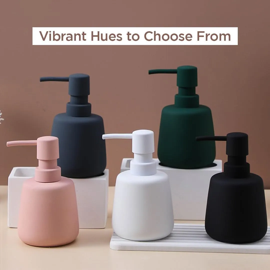 Homestic Liquid Soap Dispenser | Handwash Soap Dispenser | Soap Dispenser for Wash Basin | Shampoo Dispenser Bottle | Bathroom Dispenser Bottle | 3 Piece | 260 ml | JY00159PK | Pink
