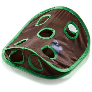 Interactive Cat Tunnel Toy with 9 Holes and Bell Tent