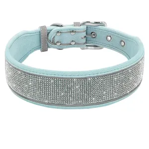 PetAffairs Reflective Rhinestone Pet Collar for Dogs