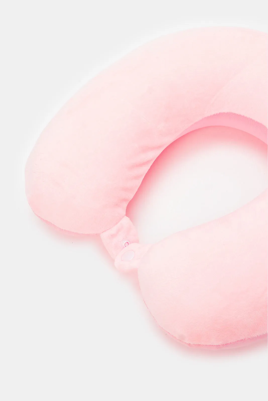 Pink U Shape Soft Travel Pillow