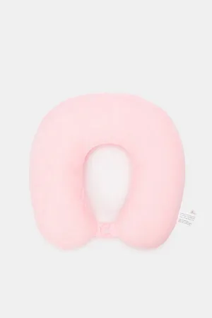 Pink U Shape Soft Travel Pillow