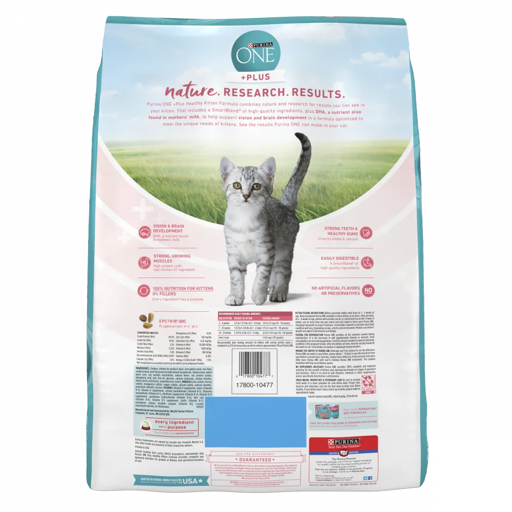 Purina ONE  Plus Healthy Kitten Dry Cat Food