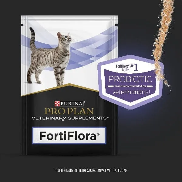Purina Pro Plan Veterinary Supplements FortiFlora: Powdered Probiotic Supplement for Cats