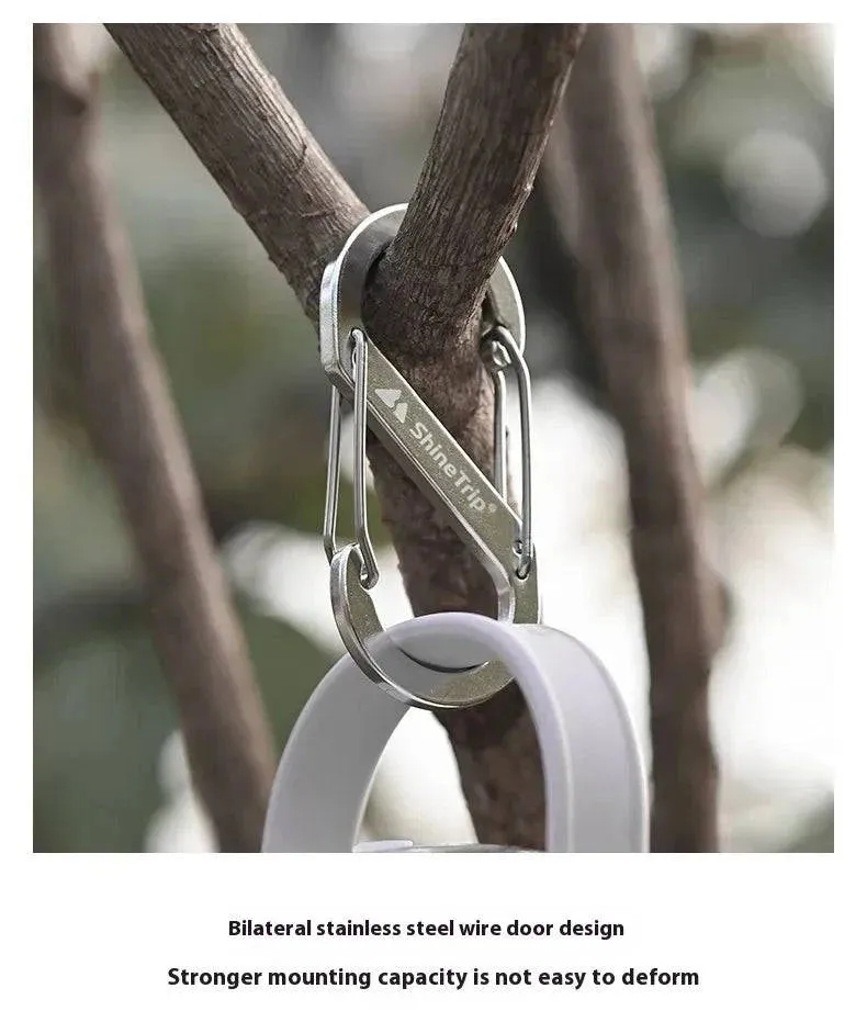 ShineTrip Outdoor S-shaped Mountaineering Buckle Backpack Quick Hanging Aluminum Alloy Outdoor Camping Multi functional Hook