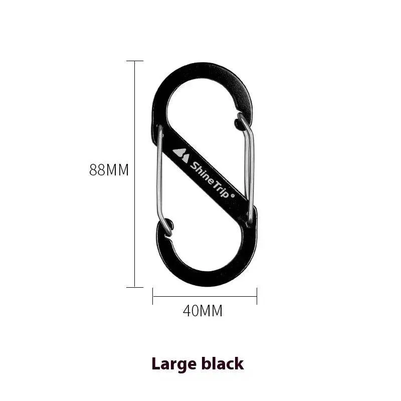 ShineTrip Outdoor S-shaped Mountaineering Buckle Backpack Quick Hanging Aluminum Alloy Outdoor Camping Multi functional Hook
