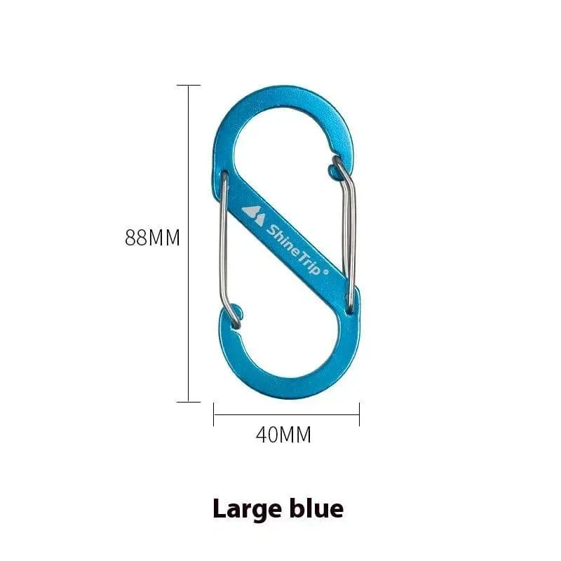 ShineTrip Outdoor S-shaped Mountaineering Buckle Backpack Quick Hanging Aluminum Alloy Outdoor Camping Multi functional Hook