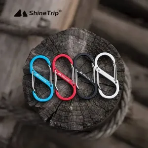 ShineTrip Outdoor S-shaped Mountaineering Buckle Backpack Quick Hanging Aluminum Alloy Outdoor Camping Multi functional Hook