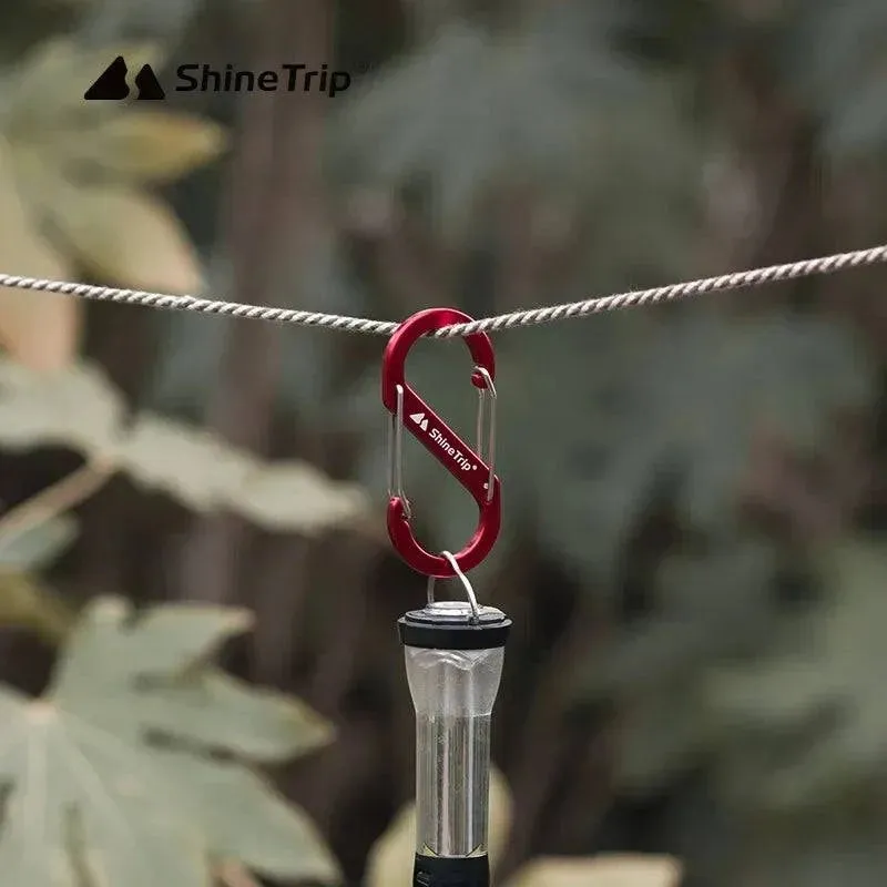 ShineTrip Outdoor S-shaped Mountaineering Buckle Backpack Quick Hanging Aluminum Alloy Outdoor Camping Multi functional Hook