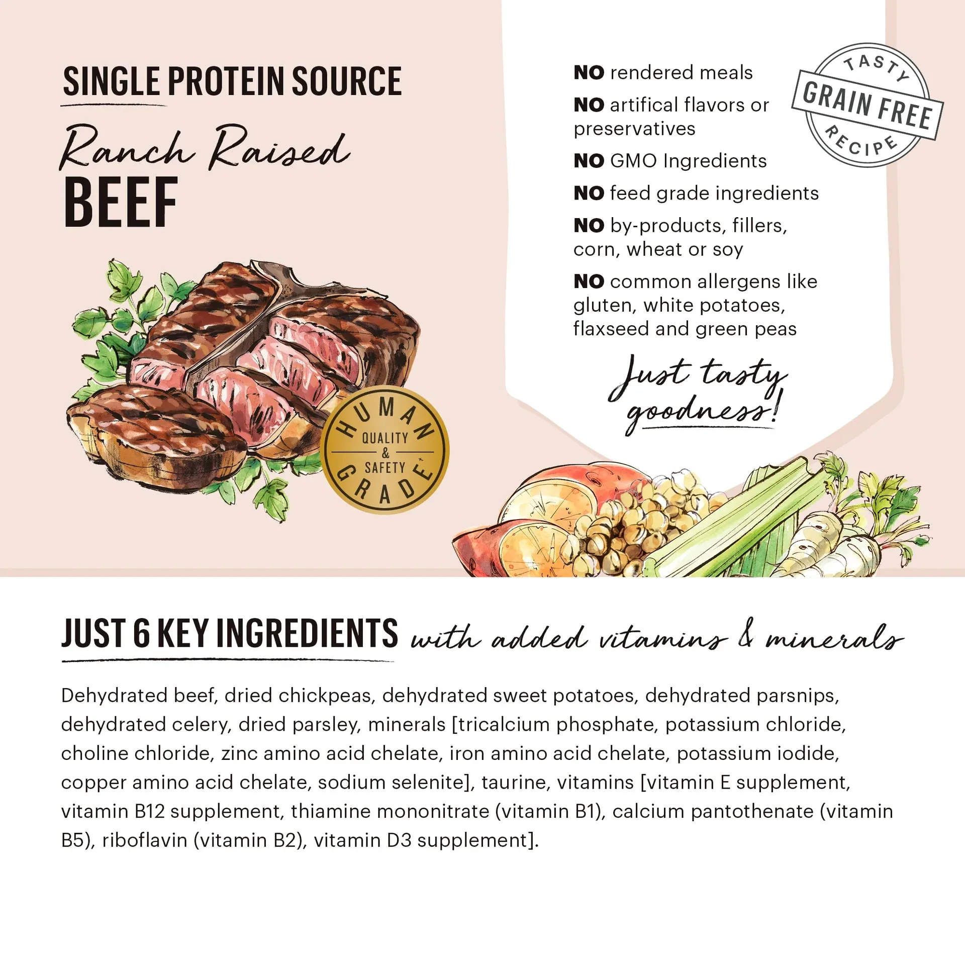 The Honest Kitchen - Dehydrated Dog Food - Limited Ingredient Beef